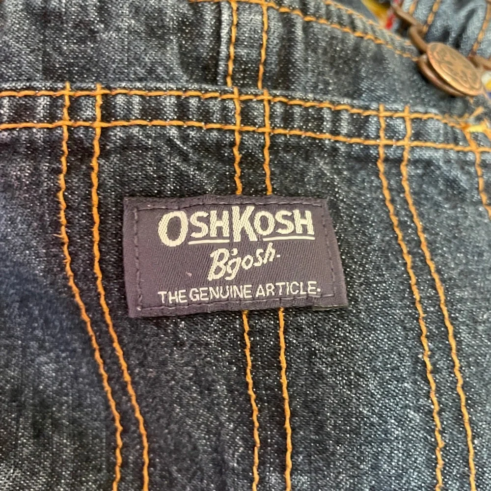 VINTAGE OSHKOSH DENN OVERALLS WITH‎ RED FLEECE LINING